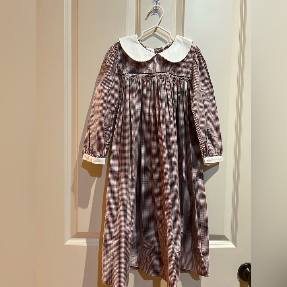 Strausburg red and green girls dress